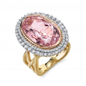 Sloane Street Morganite and Diamond Ring