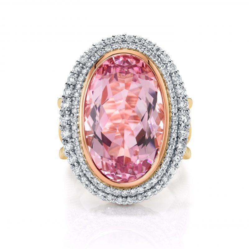 Sloane Street Morganite and Diamond Ring