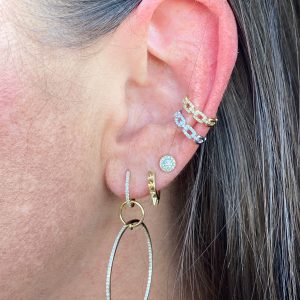 Diamond Link Ear Cuff