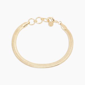 Gorjana Brass Venice Herringbone Chain Bracelet