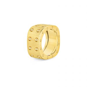 Roberto Coin Pois Moi Double Square Satin Finished Ring