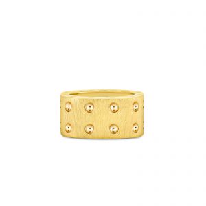Roberto Coin Pois Moi Double Square Satin Finished Ring