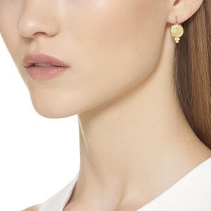 Temple St. Clair Angel Earrings with Diamonds