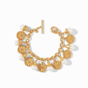 Julie Vos Meridian Charm Bracelet with Pearls