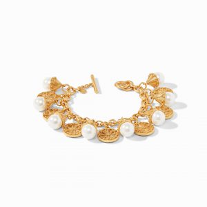 Julie Vos Meridian Charm Bracelet with Pearls