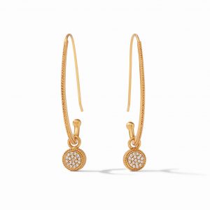 Julie Vos Windsor Statement Earrings with Pave Cubic Zirconia