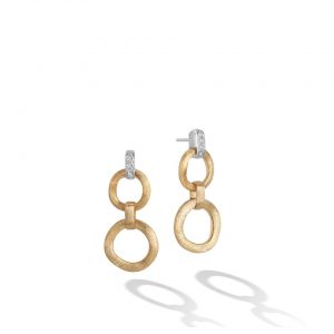 Marco Bicego Jaipur Collection Double Drop Earrings with Diamonds