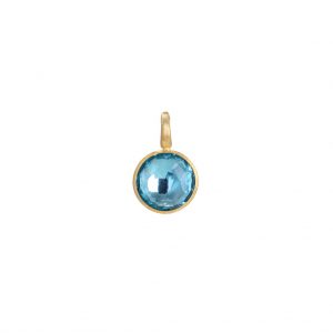 Marco Bicego Jaipur Collection Small Stackable Pendant in Blue Topaz