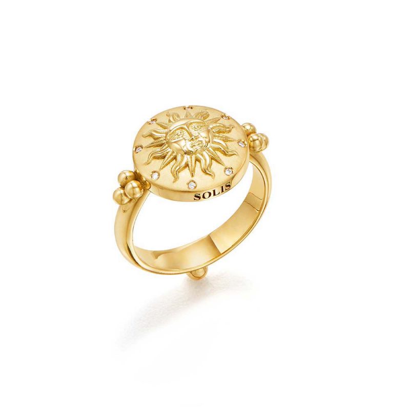 Temple St. Clair Sole Ring with Diamonds