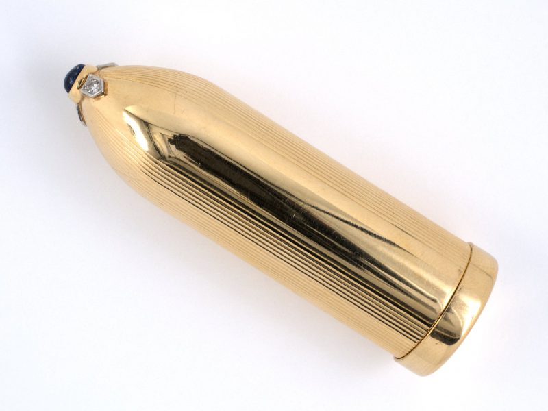 Bailey's Estate Bullet Shape Lipstick Case with Diamond and Sapphire