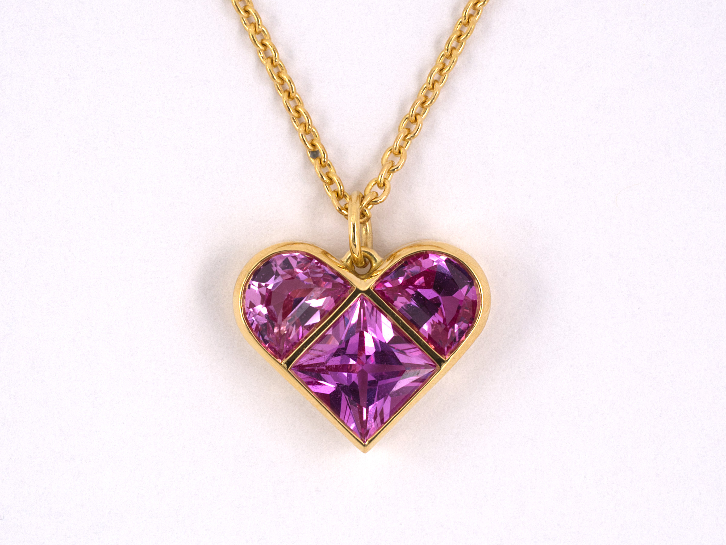 Bailey’s Estate Pink Sapphire Heart Shaped Pendant Necklace – Bailey's ...