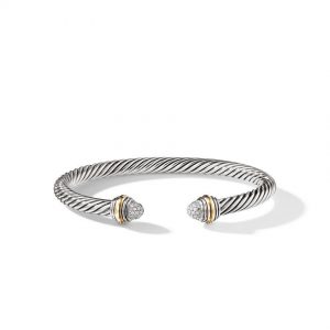 Cable Classics Collection� Bracelet with Diamonds and 14K Gold