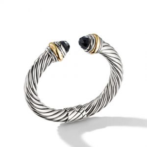 Cable Classics Collection� Bracelet with Black Onyx and 14K Gold