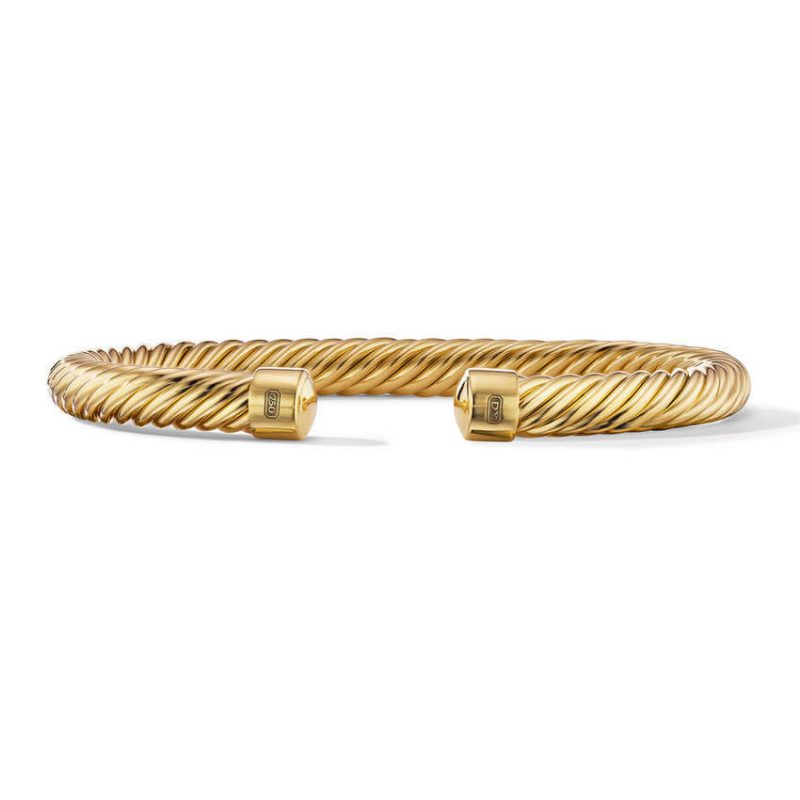 CABLE CUFF BRACELET IN 18K YELLOW GOLD