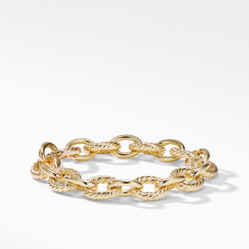 Oval Large Link Bracelet in Gold