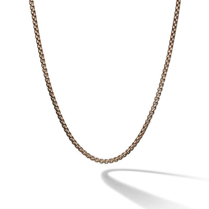 SMALL BOX CHAIN IN 18K YELLOW GOLD