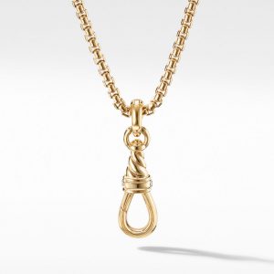 Medium Cable Amulet Grabber in 18K Yellow Gold and Pav�