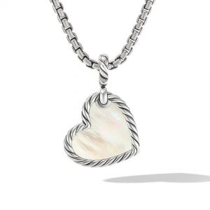 DY Elements� Heart Amulet with Mother of Pearl and Pav� Diamonds
