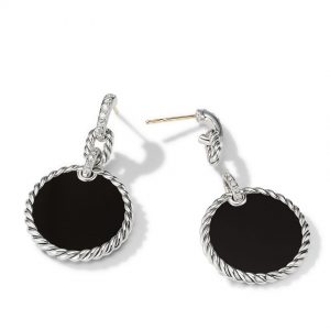 DY Elements� Convertible Drop Earrings with Black Onyx and Pav� Diamonds