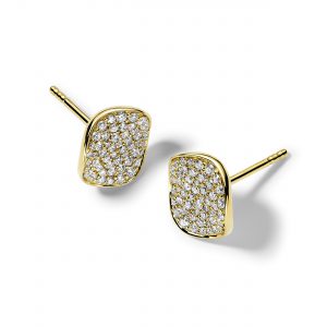 Ippolita Stardust Small Pave Diamond Flower Stud Earrings