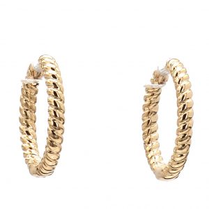Bailey's Icon Collection Twisted Huggie Hoop Earrings