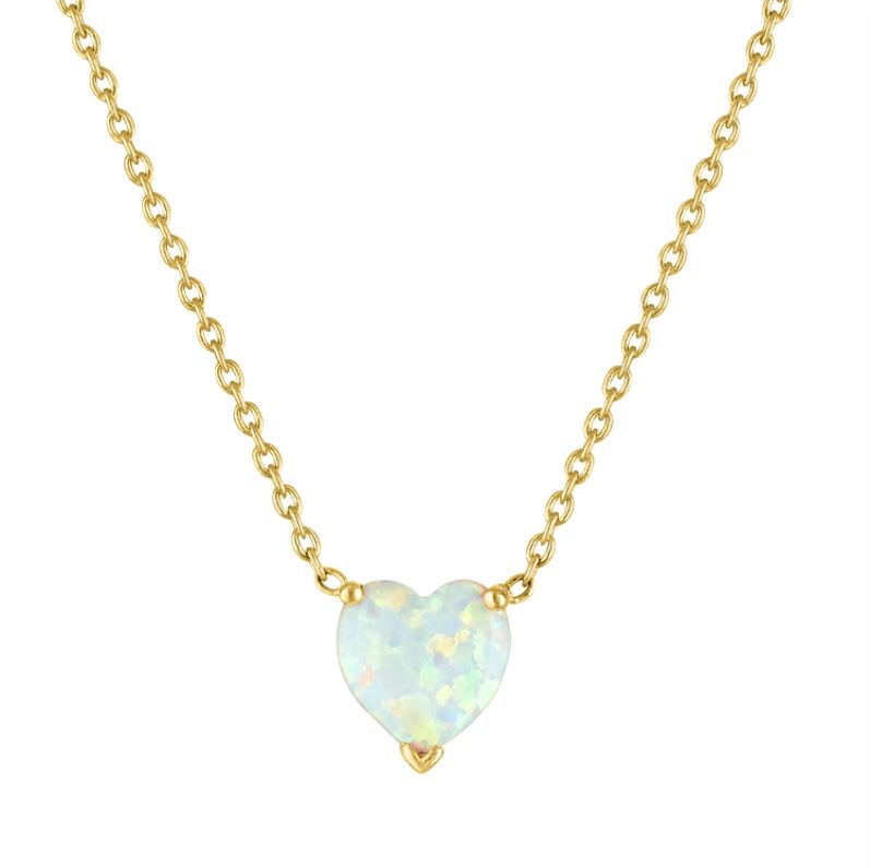 My Story The Zoey Heart Necklace in Opal – Bailey's Fine Jewelry