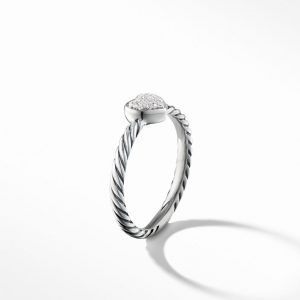 Cable Collectibles Heart Ring with Diamonds