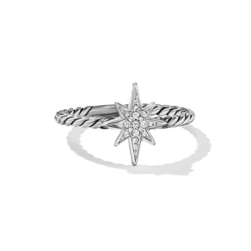 Cable Collectibles� North Star Stack Ring with Pav� Diamonds
