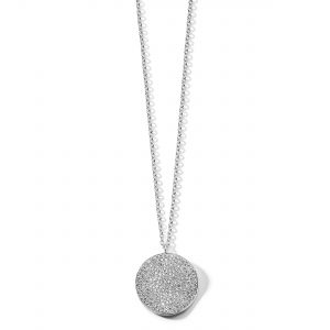 Ippolita Stardust Large Flower Pave Diamond Disc Pendant Necklace