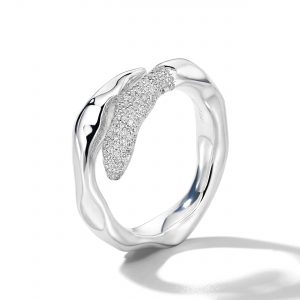Ippolita Stardust Squiggle Bypass Ring with Diamonds