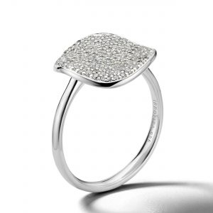 Ippolita Medium Flower Pave Diamond Disc Ring