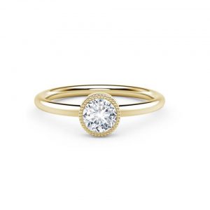 Forevermark Tribute Collection Milgrain Bezel Set Diamond Ring