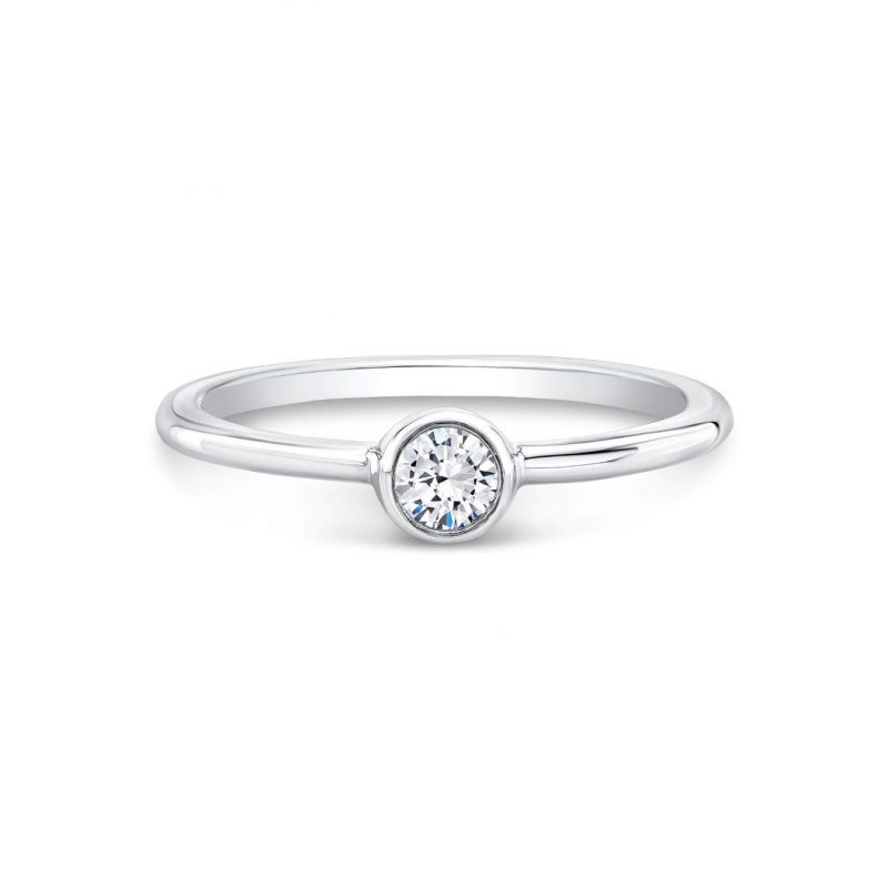 Forevermark Tribute Collection Bezel Solitaire Diamond Ring