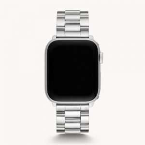 Michele Stainless Steel 3 Link Apple Watch Bracelet