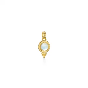 Temple St Clair Classic Temple Pendant in Blue Moonstone