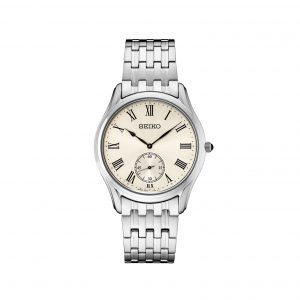 Seiko Essentials 39mm Dress Watch with Champagne Dial