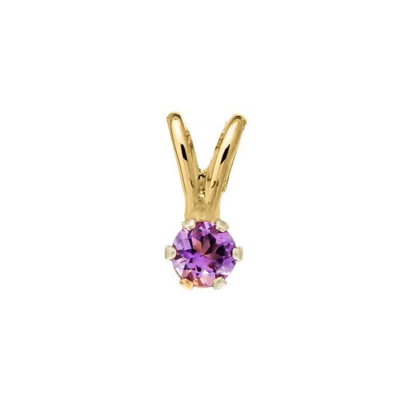 Bailey's Children's Collection February Birthstone Amethyst Pendant Necklace  – Bailey's Fine Jewelry