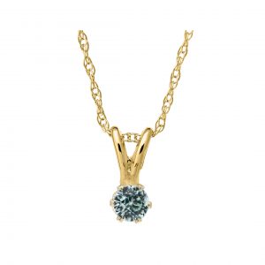 Bailey's Kids Collection March Birthstone Aquamarine Pendant Necklace