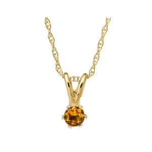 Bailey's Kids Collection November Birthstone Citrine Pendant Necklace