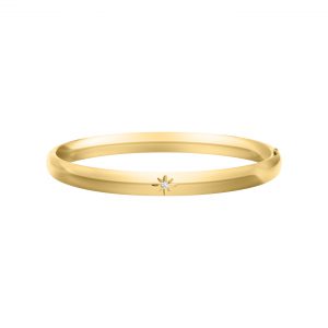 Bailey's Kids Collection Gold Filled Bangle with Diamond