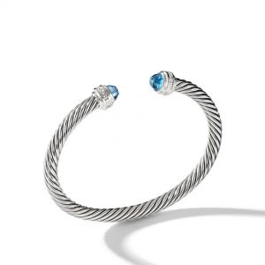Cable Classics Collection� Bracelet with Blue Topaz and Diamonds