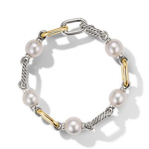 DY Madison� Pearl Chain Bracelet with 18K Yellow Gold
