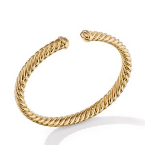 Cablespira� Oval Bracelet in 18K Yellow Gold