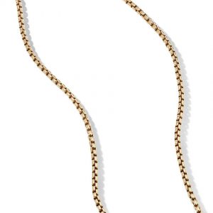 3.6 mm Medium Box Chain Necklace in 18k Yellow Gold