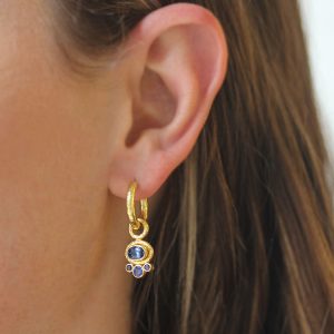 Elizabeth Locke Blue Sapphire Earring Charms
