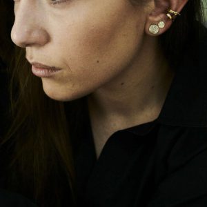 Ippolita Single Starburst Earrings Cuff with Diamonds