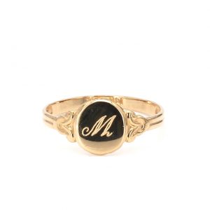 Bailey's Kids Collection Gold Round Signet Ring