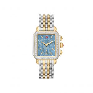 Michele Deco Two-Tone Diamond Stainless Steel Watch
