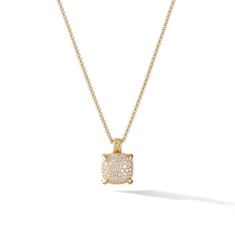 Chatelaine� Pendant Necklace with Diamonds in 18K Yellow Gold