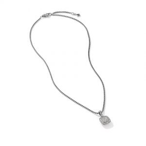 Petite Albion� Pendant Necklace with Pav� Diamonds